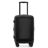 Tosca Zen Collection Top Lid Opening Polycarbonate Trolley luggage Full set 77/65/55cm TCA225 Black