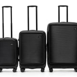 Tosca Zen Collection Polycarbonate Top Lid Zipper opening 77cm-H Trolley Luggage TCA225A-Black