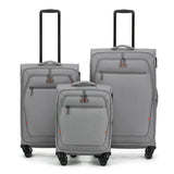 Tosca Luna-Lite Collection 52cm Softside carry-on four wheel trolley case TCA234C-Grey/Orange