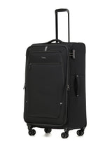 Tosca Luna-Lite Collection 77cm Softside checked four wheel trolley case TCA234A-Black/Grey