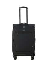 Tosca Luna-Lite Collection Full Set 77/65/52 Softside checked four-wheel trolley cases TCA234set-Black/Grey