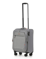 Tosca Luna-Lite Collection 52cm Softside carry-on four wheel trolley case TCA234C-Grey/Orange