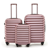 Tosca Como Collection Polycarbonate Full-Set of trolley cases 77cm/67cm/55cm TCA255-Rose Gold
