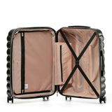 Tosca Como Collection 55cm Polycarbonate carry-on trolley case TCA255C-Black