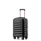 Tosca Como Collection 55cm Polycarbonate carry-on trolley case TCA255C-Black