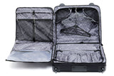 TCA264 Black Tosca Luxury Garment Trolley Luggage-Ballistic Nylon Material