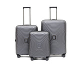 Tosca Eclipse - 67cm Checked - Charcoal Polypropylene Medium Trolley Luggage TCA300B