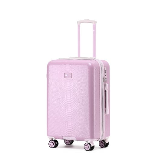 Tosca 64cm Lilac Maddison Collection Hard side checked trolley case TCA410B Lilac