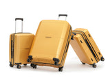 Tosca Globetrotter Collection-Full set of luxury Polypropylene trolley cases 76/66/52cm TCA575-Gold full set