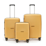 Tosca Globetrotter Collection-Full set of luxury Polypropylene trolley cases 76/66/52cm TCA575-Gold full set