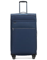Tosca 81cm Navy Vega Collection Luxury softside checked trolley luggage TCA720A