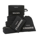 Tosca Packing Organizer Full-Set of 6 TCA801-Black