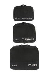 Tosca Packing Organizer Full-Set of 6 TCA801-Black