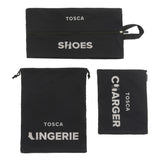 Tosca Packing Organizer Full-Set of 6 TCA801-Black