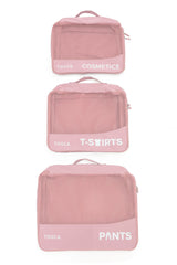 Tosca Packing Organiser Full-Set of 6 TCA801-Pink