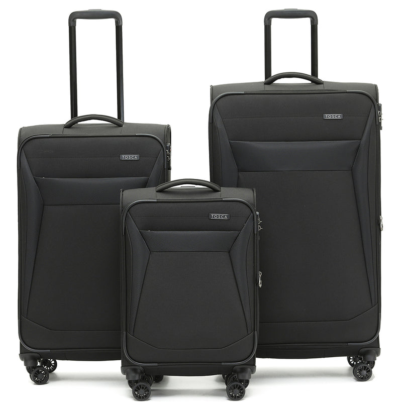 Tosca Aviator 53cm-H 2.0 Collection Black softside carry-on luggage TCA805C