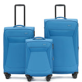 Tosca Bjorn Blue Aviator 2.0 Softside Luggage collection-Full set 82/72/53cm TCA805
