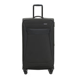 Tosca 82cm Black Aviator 2.0 Collection Soft side checked trolley luggage TCA805A