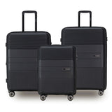 Tosca Orion Collection 55cm-H Polypropylene hard side carry-on trolley case TCA827C-Black