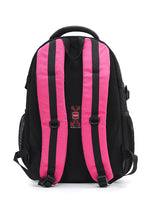 Tosca 42cm-H Intermediate or Primary multi compartment back pack TCA941-Pink-grey