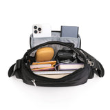 Tosca 30cm Black Anti-theft RFID protected cross body shoulder bag TCA951-Black