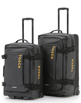Tosca Delta Stand-up Wheel Travel Bags set-2 60cm & 70cm TCA970-Black