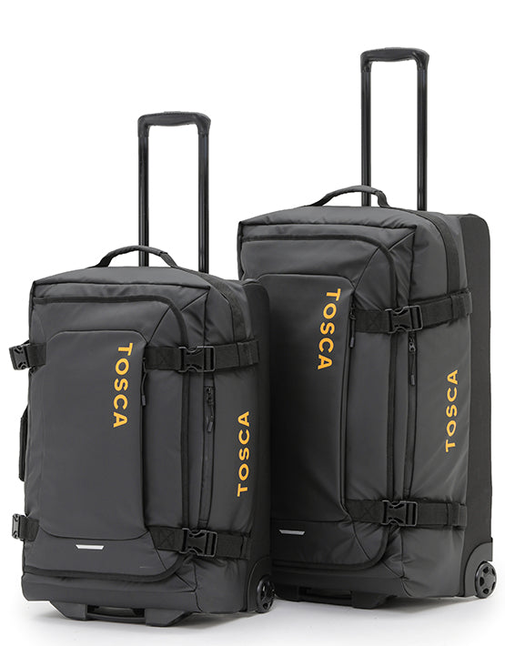 Tosca Delta Stand-up Wheel Travel Bags set-2 60cm & 70cm TCA960-Black