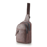 Tosca Vegan Leather Fashion cross body slinger style shoulder bag VG019-Chocolate