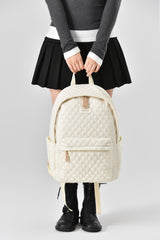 Tosca Metro Collection fashion quilted Backpack MET981-Mushroom