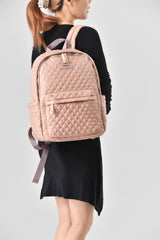 Tosca Metro Collection fashion quilted Backpack MET981-Mauve