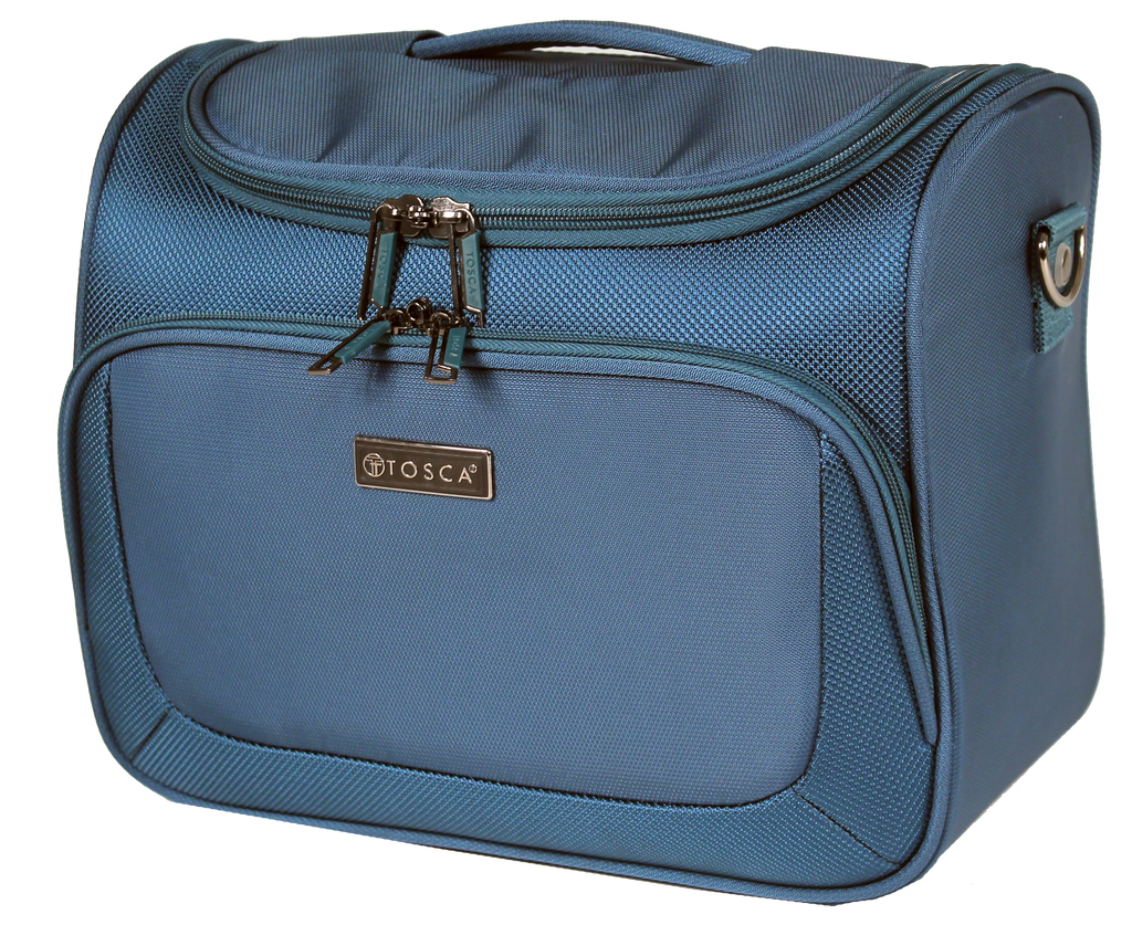 TCA607 Tosca Travel-Beauty Case in Teal, fully featured softside