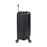 Eminent - Carry On 55cm - Black Top lid Front Opening design Hardside Small Trolley case with USB port KK50C
