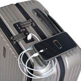 Eminent - Carry On 55cm - Champagne Top lid Front Opening design Hardside Trolley case with USB port KK50C