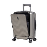 Eminent - Carry On 55cm - Champagne Top lid Front Opening design Hardside Trolley case with USB port KK50C