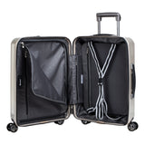 Eminent - Carry On 55cm - Champagne Top lid Front Opening design Hardside Trolley case with USB port KK50C