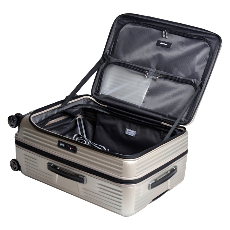 Eminent 67cm Champagne Top Lid Front Opening Design Checked hard side Trolley case KK50B