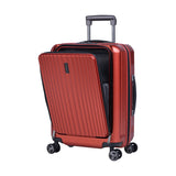 Eminent - Carry On 55cm - Antique Wine Polycarbonate Small Luggage with USB port KK50C