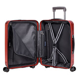 Eminent - Carry On 55cm - Antique Wine Polycarbonate Small Luggage with USB port KK50C