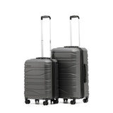 New Zealand Luggage Co 2-Pce set 67/55cm Franz Josef Collection trolley luggage SS604-Charcoal