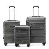 New Zealand Luggage Co - Checked 67cm Franz Josef Medium Trolley Case SS604B-Charcoal