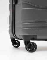 New Zealand Luggage Co - Checked Hard side 77cm Franz Josef Trolley Case SS604A-Charcoal