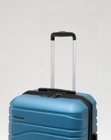 New Zealand Luggage Co - Checked  67cm Lake Blue -  Franz Josef Medium Trolley Case SS604B