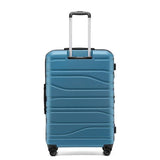 New Zealand Luggage Co - Checked 77cm Franz Josef Collection Trolley Luggage SS604A Lake Blue