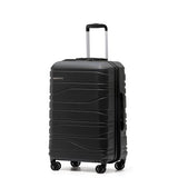 New Zealand Luggage Co - Checked  67cm Black -  Franz Josef Medium Trolley Case SS604B