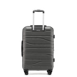 New Zealand Luggage Co - Checked 67cm Franz Josef Medium Trolley Case SS604B-Charcoal