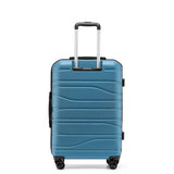 New Zealand Luggage Co - Checked  67cm Lake Blue -  Franz Josef Medium Trolley Case SS604B