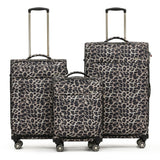 Tosca So-lite Checked 78cm Ultra light Leopard softside Trolley luggage AIR4044A