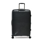 Tosca Space-X Collection 76cm luxury polypropylene top lid-front opening trolley luggage TCA100A Black