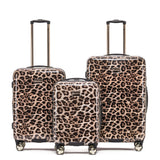 Tosca Hardside Leopard print luxury luggage set 76cm/66cm/53cm TCA111