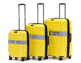 Tosca 55cm Yellow Comet luxury polypropylene hard side Carry-on trolley case TCA200C